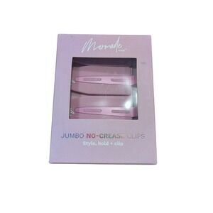 Mermade Hair Jumbo No-Crease Clips Pink NIB Style Hold Clip Hair Accessories Set